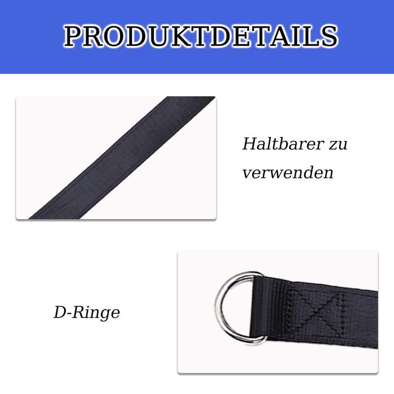 Set of 2 swing tree attachment rope, swing hanging kit,
