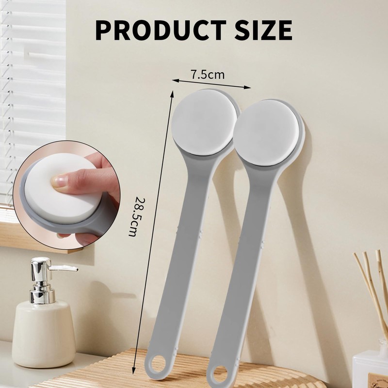 2 PCS Lotion Applicator for Back Soft Long Handled Sponge