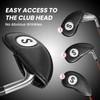 FINGER TEN Golf Club Head Covers for Irons Magnetic Closure