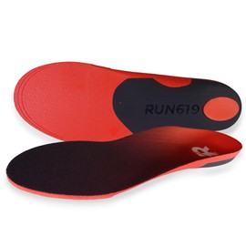 Run 619 MFM Performance Insoles | Supportive Arch | Cushioned Heel | Zero Drop Platform | Trim-to-Fit | for Running, Walking & Training