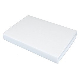 Gerald Wittmann Fitted Sheet Jersey Boxspring, 100% Cotton, Small Double Bed, White, 140x200-160x200 cm