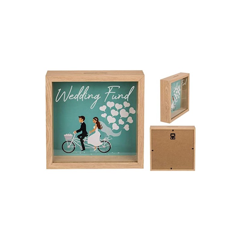 Out of the blue Wooden Piggy Bank / Wedding Collection