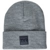 TYR Standard Unisex Cuffed Knit Beanie, Light Grey, One Size