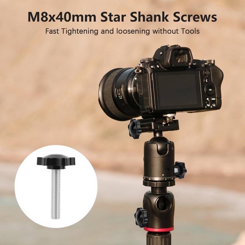 Pack of 20 Star Grip Screws, M8 x 40 mm