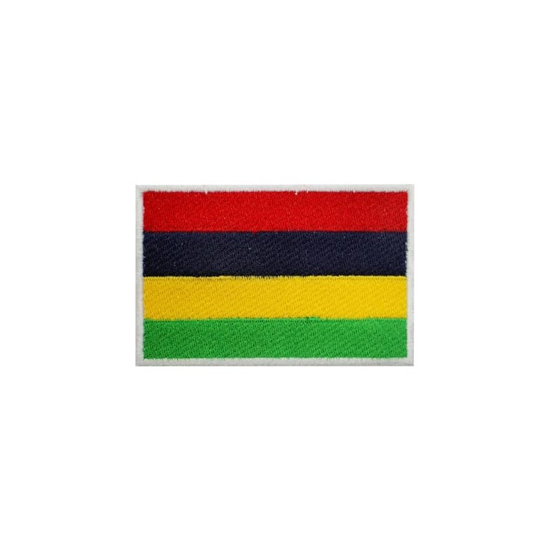 Mauritius Country Flag Patch Iron On Embroidered Applique Patch Mauritius