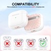 MHYALUDO - Case Compatible with AirPods 3rd Generation with Cleaning