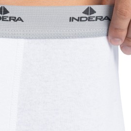 Indera Men's Cotton Rib Knit Thermals Long Johns Underwear Pant, White, Small