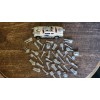 Gaslands Tiny Weapons Pack 40 items Silver 3d printed. 19