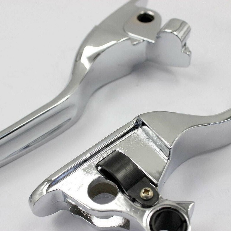 TDR Chrome Clutch Brake Levers Set Pair Left Right Fit