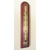 Hokco Analog Indoor Wall Thermometer Solid Oak Wood with Brass