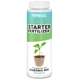 TPS NUTRIENTS Starter Plant Fertilizer, Gentle Complete Formula Plus Micronutrients for Starts and Transplants, Liquid Plant Food 8 oz (250mL)