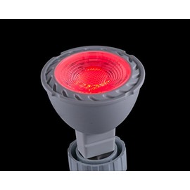 CBConcept 2-Pack, 5 Watt, MR16 GU5.3 LED Bulb, Red, 50W Halogen Bulbs Equivalent, 36° Beam Angle, 12 VAC/DC, Not Dimmable, Recessed Lighting, Track Lighting, Spotlight, LED Light