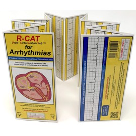 R-CAT for Arrhythmias EKG Pocket Reference Guide – Contains Literally Every EKG Rhythm Known - Great Study Booklet for EKG Interpretation - Cardiac Rhythm Interpretation Made Easy