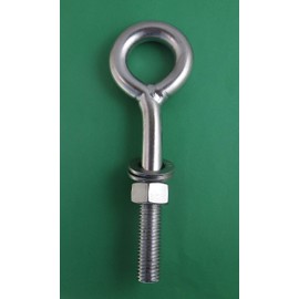 Stainless Steel 316 Eye Bolt 3/4" x 8" UNC Short Thread Marine Grade