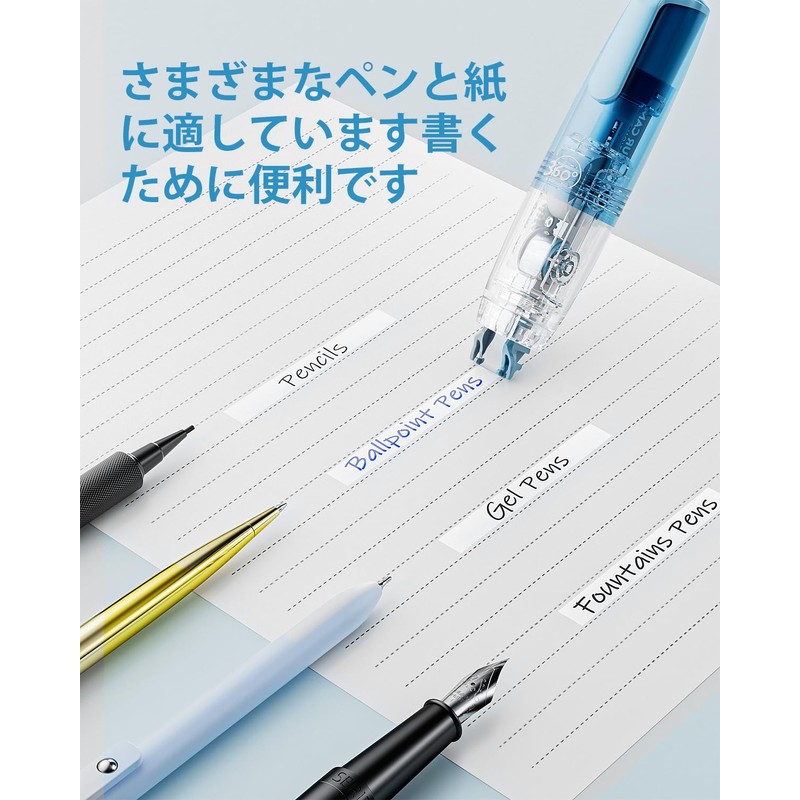 Four Candies Correction Tape Refillable Retractable Whiteout with Cute Pen