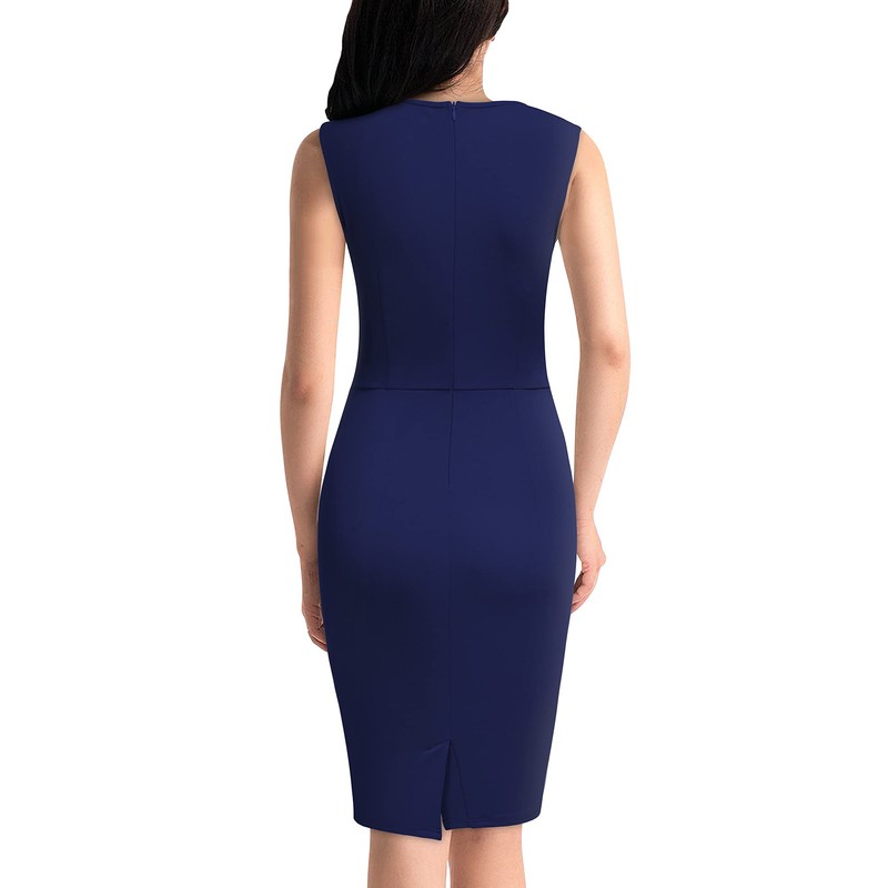 Miusol - Vestido retro sin mangas con volantes para fiesta