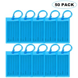 50 Pack Luggage Tags Suitcases PVC Travel Bag & Baggage ID Label Tags Travel Essentials by Sodsay