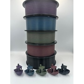 Recycled PLA Filament for 3D Printing - From recycled prints:_Black_500 g
