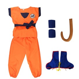 Ricjurzzty Kids Anime Costume Cosplay Japanese Costumes Set Pretend Play Outfit Dress Up For Boys (S)