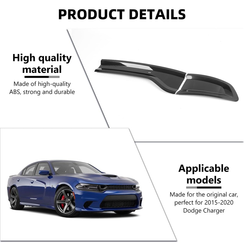 RAZPOY for Charger Tail Light Lamp Covers, Smoked Rear Light
