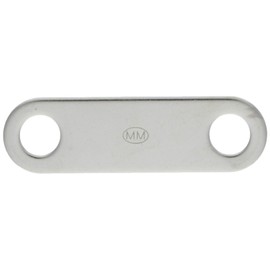 Mizumoto B2331 Stainless Steel Oval Plate for U-Bolts, 2 Pieces, Pitch 2.4 inches (60 mm)