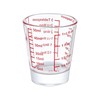 Ackers Mini Measure Heavy Glass, 32-Incremental Measurements Multi-Purpose Liquid and