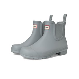 Hunter Women's Original Chelsea Rain Boot, Medium Grey, 7