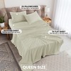 LUX Décor Queen Sheet Set - 4 Piece Ultra-Soft Microfiber