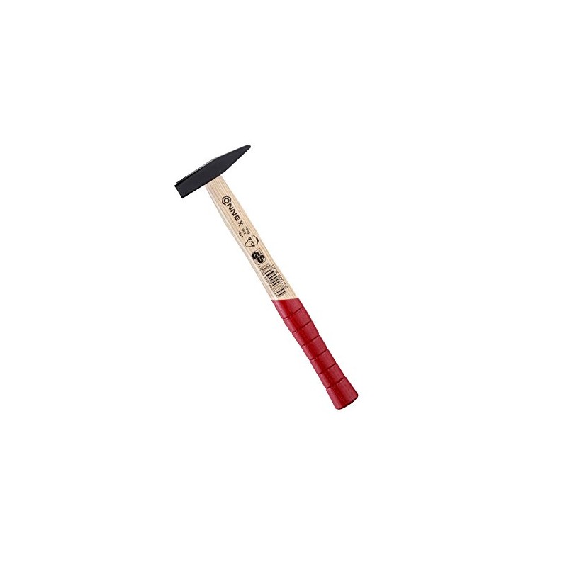 Connex COX600200 Engineer's Hammer with Handle Guard, Black/Beige/Red, 200 g