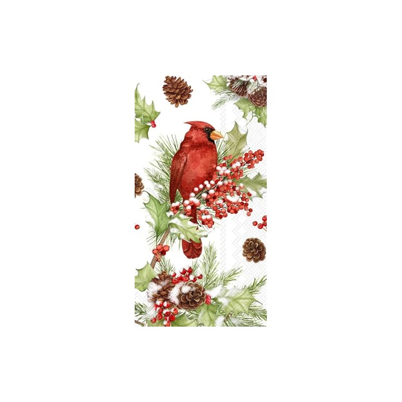 IHR Ideal Home Range Christmas Dinner Napkins Disposable 3-Ply Paper