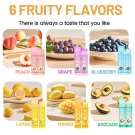 Lip Balm Multipack, Hydrating Lip Stick, 5Pcs Lip Balm Set, Moisturizing Lip Balm, Beeswax and Vitamin E Hydrating Lip Balm Stick for Dry Cracked Lips Repair- Lip Sleeping Mask for Lip Care