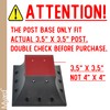 Myard PNP114040 4x4 Post Base Cover (Actual 3.5x3.5 Inches) Post