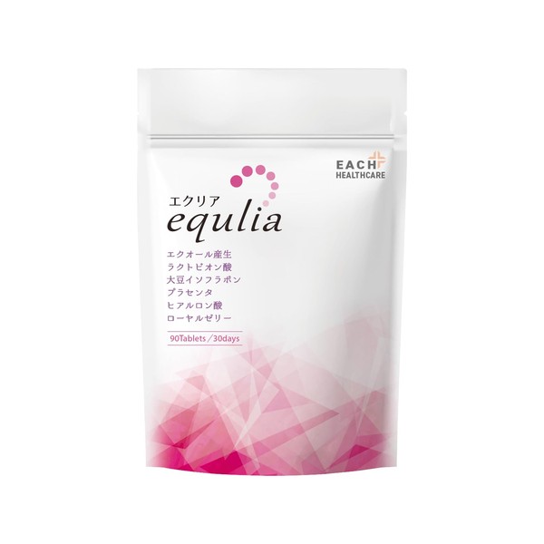 Equlia Equol Producing Supplement, Equlia, High Formulated with Equol Lactic Acid Bacteria, Soy Isoflavone, Lactobionic Acid, Concentrated 6 Types of Female Support Ingredients (1)