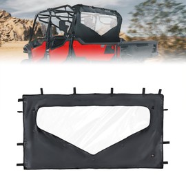 KEMIMOTO UTV Rear Window Compatible with Pioneer 1000 3P 6P, Roll Up/ Down Design, Water-Resistant Fabric Mid Panel, Windscreen Accessories Replace #0SR95-HL8-211B