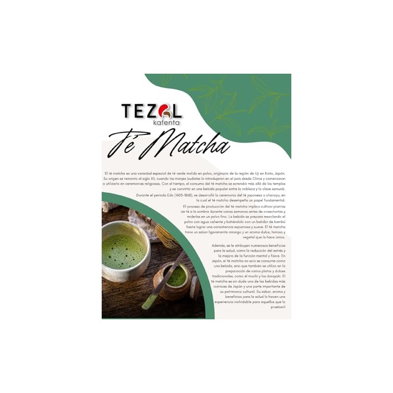 Matcha tezal kafenta con alga espirulina y Afa 150 gramos