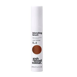 Josh Wood Blending Brush (Light Brown) - Grey Root Touch Up Brush to Cover Regrowth in between Colouring - Instant Coverage - Lasts Up to 3 Washes - Vegan (20ml)