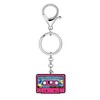 TIZURO Acrylic Cute Radio Tape Keychains Fun Recorder Cassette Wallet