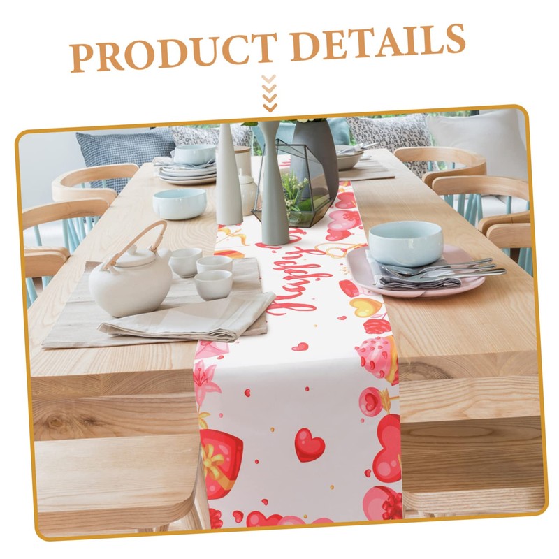 Valentines Day Tablecloth Table Decor Valentines Day Banner Valentine Party