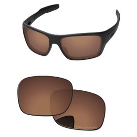 PapaViva Replacement Lenses for Oakley Turbine OO9263 65mm Sunglass Copper Brown Polarized