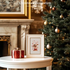 MAMACHU Children's Diamond Painting Set, Pack of 12 Christmas Theme 5D DIY Diamond Painting Set for Beginners, 15 x 18 cm