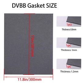 DVBB Gaskets Material Non Asbestos Materials-15 x11.8 in Temperature Gasket Material-Multiple Thickness Gasket Making Material Sheet for DIY Gasoline Diesel Oil Rebuild Sealing 3pack