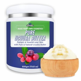 Myoc Ucuuba Butter | Cosmetic Grade | Rich in Myristic Acid for Skincare, Balms, Soaps & Hair Masks | Ideal for DIY Beauty Formulations – 500g / 17.63 Oz