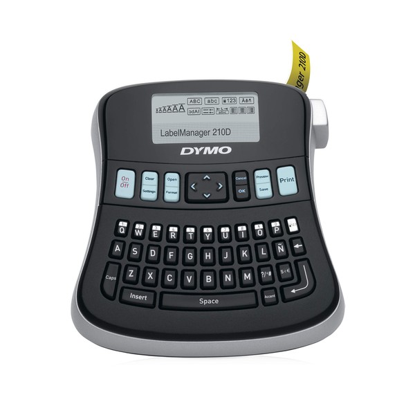 DYMO LabelManager 210D All Purpose Label Maker with Large Display and QWERTY Keyboard (1738345)