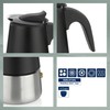 kela Espressokocher Induktion, Espressomaschine für 6 Tassen, Mokkakanne 300ml, FERRARA,