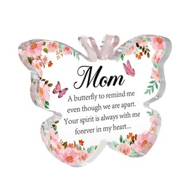 Memorial Gifts for Loss of Mom Sympathy Gifts for Loss of Mother Butterfly Acrylic Plaque Remembrance Gift for Loss of Mama Condolence Bereavement Gift for Centerpiece Table Decorations