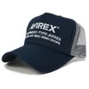 AVIREX 7300 Number Ring Embroidered Mesh Cap, dark navy