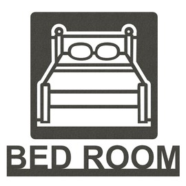 AllBright Bedroom Bedroom Sign Plate Pictogram Room Sign Door Sign