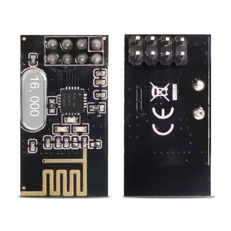 Pack of 6 NRF24L01+ 2.4G Wireless Transceiver Module, QIQIAZI NRF24L01