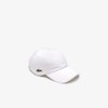 Lacoste Unisex Adult's Side Croc Cotton Cap, White, One Size