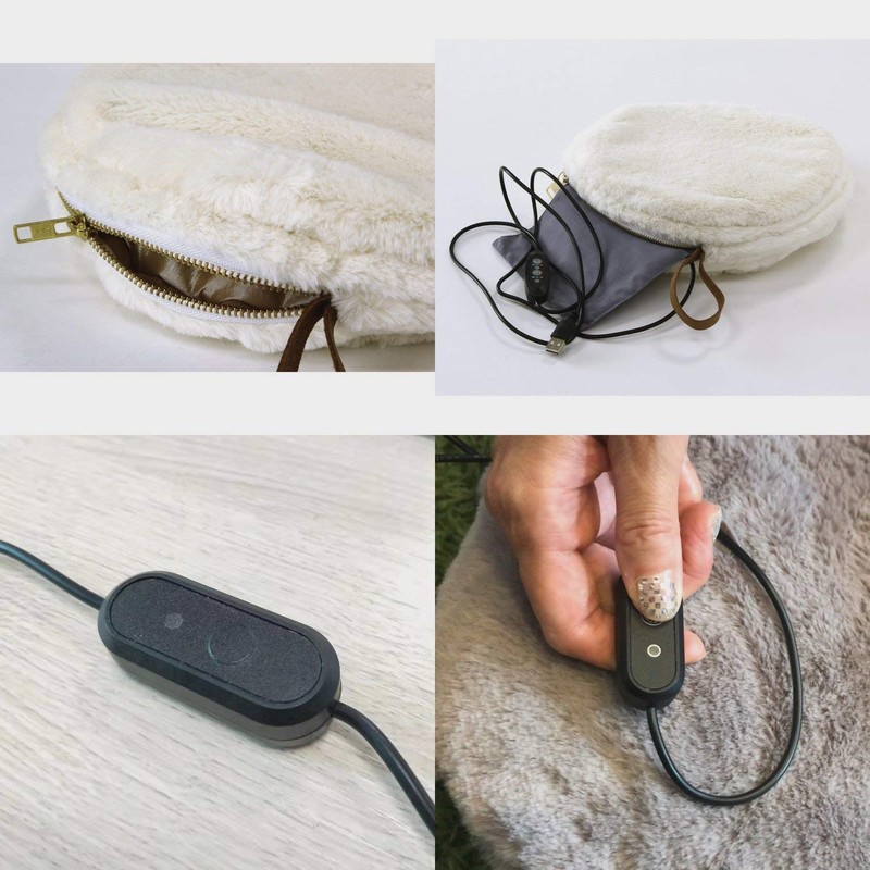 SPICE OF LIFE SHLK2010WH Warm USB Warmer Eco Fur Blanket